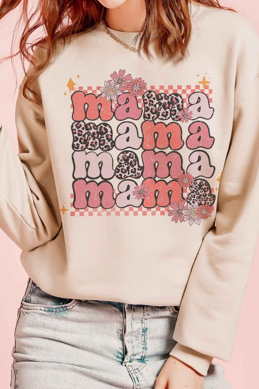 
                      
                        LEOPARD FLORAL MAMA GRAPHIC SWEATSHIRT
                      
                    