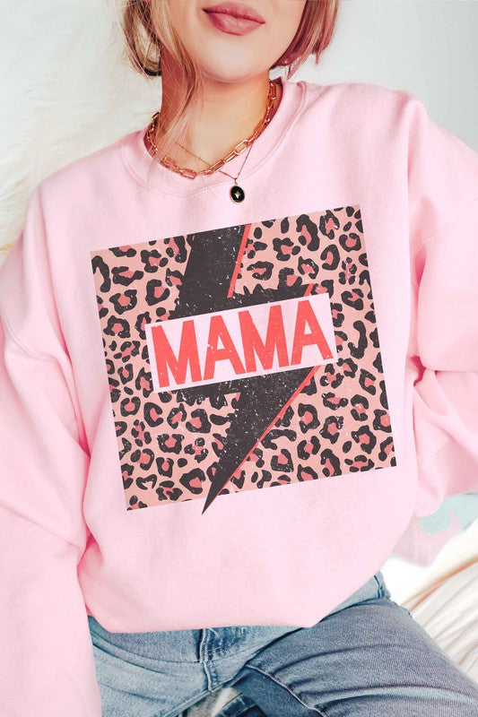 
                      
                        LEOPARD LIGHTNING MAMA GRAPHIC SWEATSHIRT
                      
                    