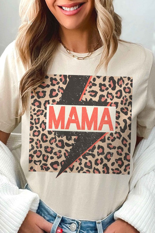 LEOPARD LIGHTNING MAMA GRAPHIC TEE