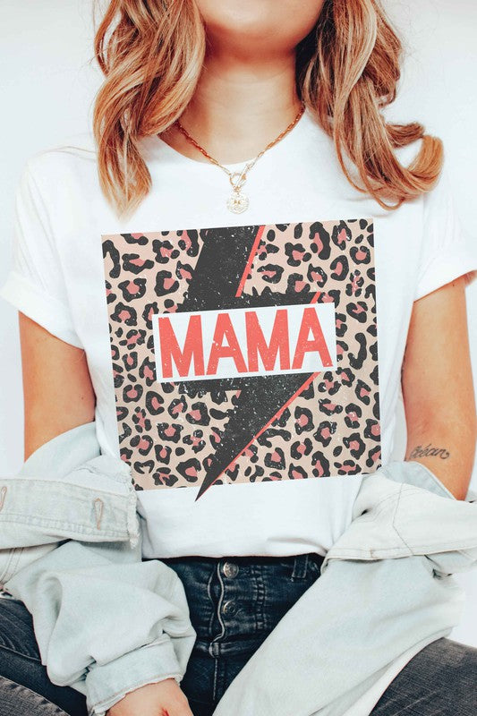 
                      
                        LEOPARD LIGHTNING MAMA GRAPHIC TEE
                      
                    