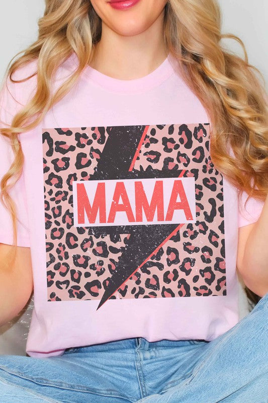 
                      
                        LEOPARD LIGHTNING MAMA GRAPHIC TEE
                      
                    