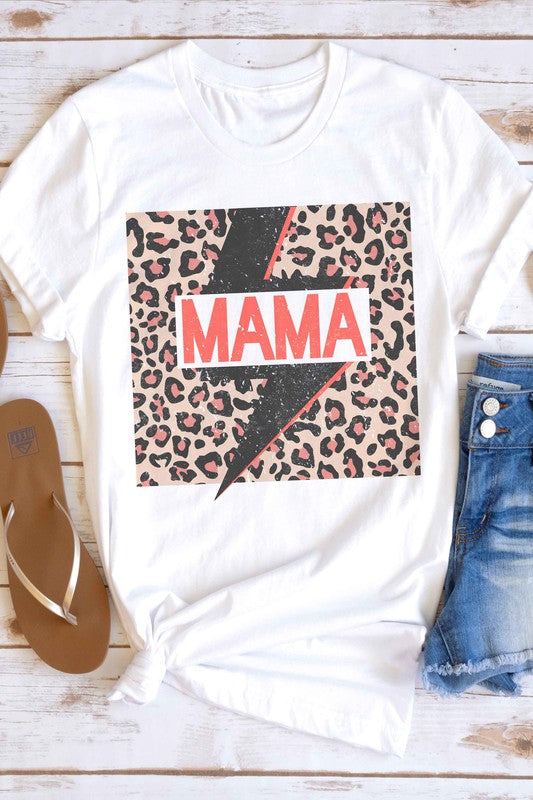 LEOPARD LIGHTNING MAMA GRAPHIC TEE