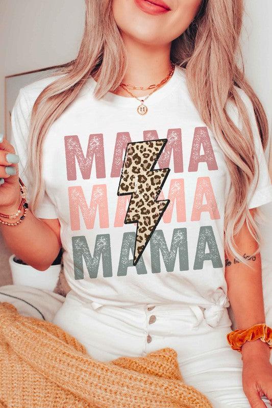 LEOPARD LIGHTNING MAMA GRAPHIC TEE