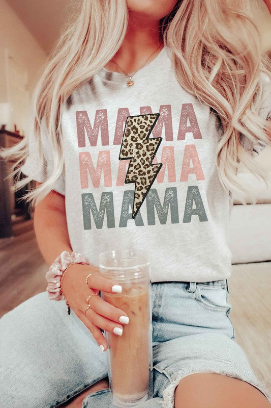 LEOPARD LIGHTNING MAMA GRAPHIC TEE