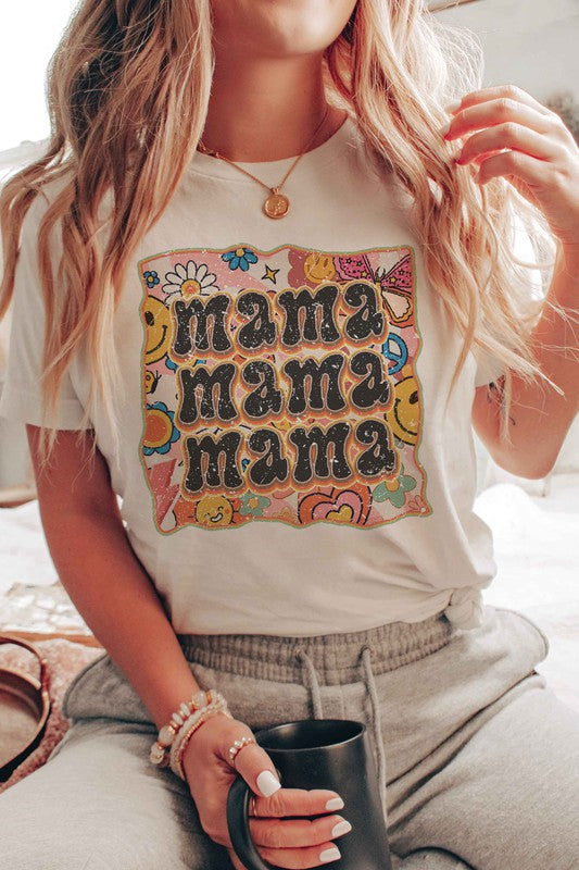 
                      
                        RETRO MAMA REPEAT GRAPHIC TEE
                      
                    