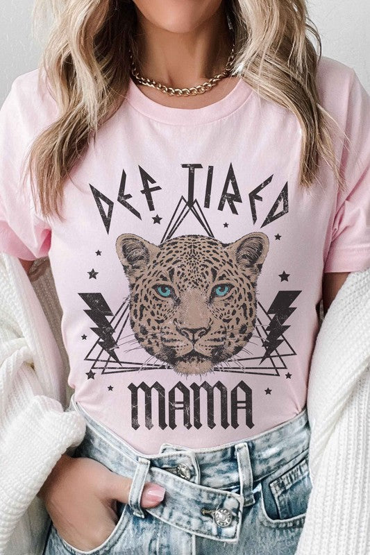 
                      
                        DEF TIRED MAMA LEOPARD GRAPHIC TEE
                      
                    