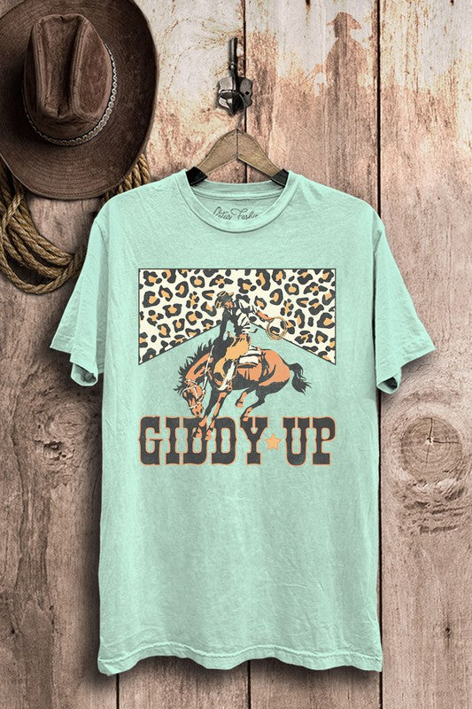 
                      
                        Giddy Up Graphic Top
                      
                    