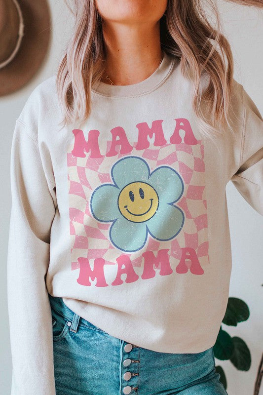 
                      
                        RETRO DAISY MAMA GRAPHIC SWEATSHIRT
                      
                    