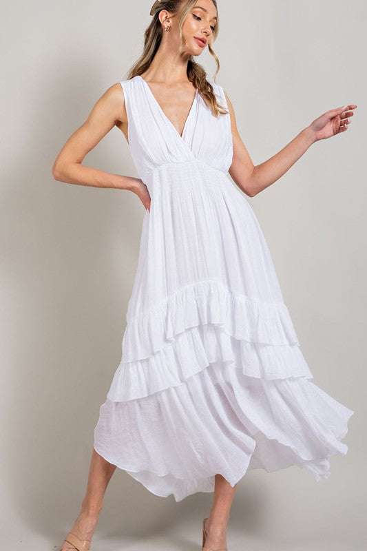 Vanessa Ruffle Maxi Dress