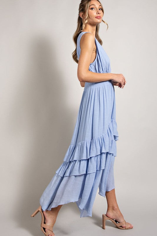 Vanessa Ruffle Maxi Dress
