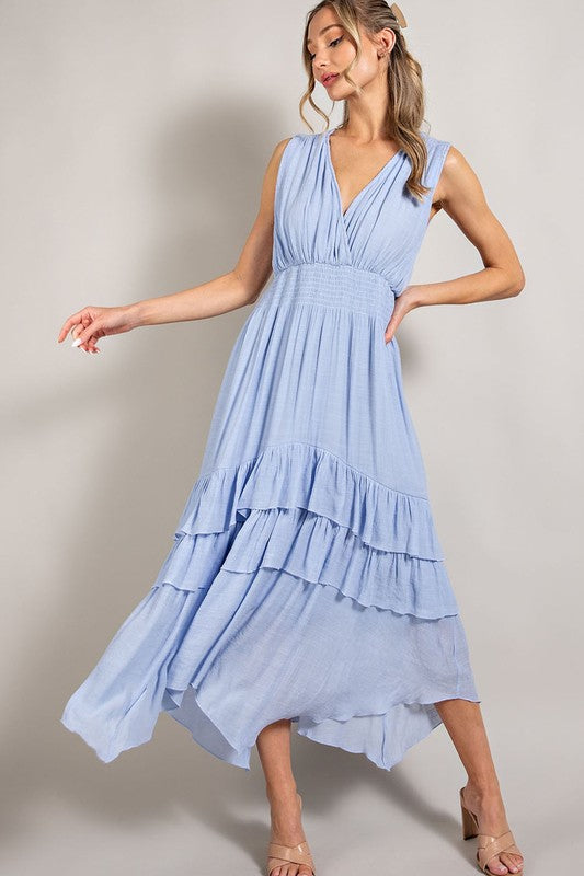 Vanessa Ruffle Maxi Dress