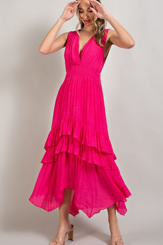 Vanessa Ruffle Maxi Dress