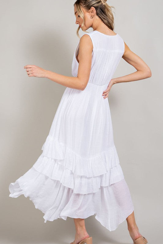 Vanessa Ruffle Maxi Dress