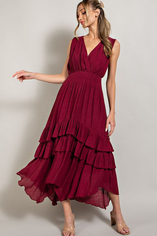 
                      
                        Vanessa Ruffle Maxi Dress
                      
                    