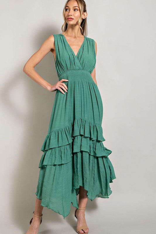Vanessa Ruffle Maxi Dress