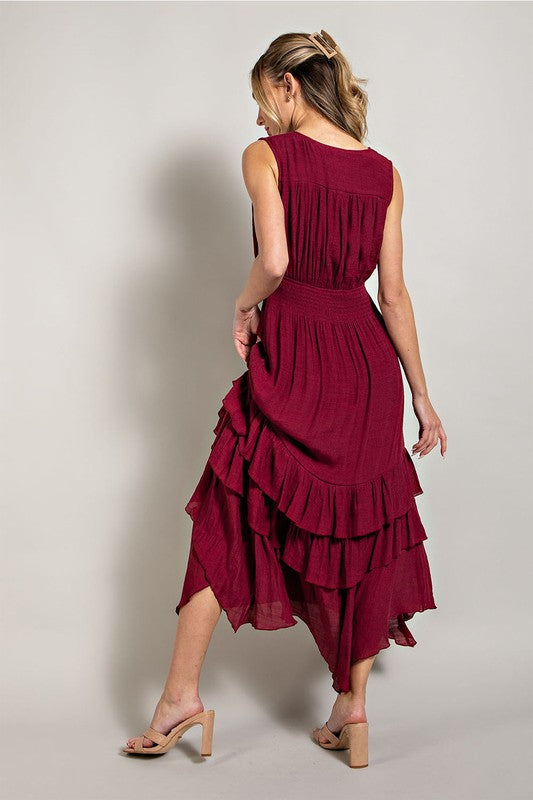 
                      
                        Vanessa Ruffle Maxi Dress
                      
                    