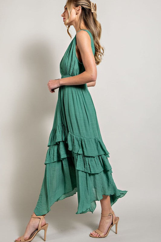 Vanessa Ruffle Maxi Dress