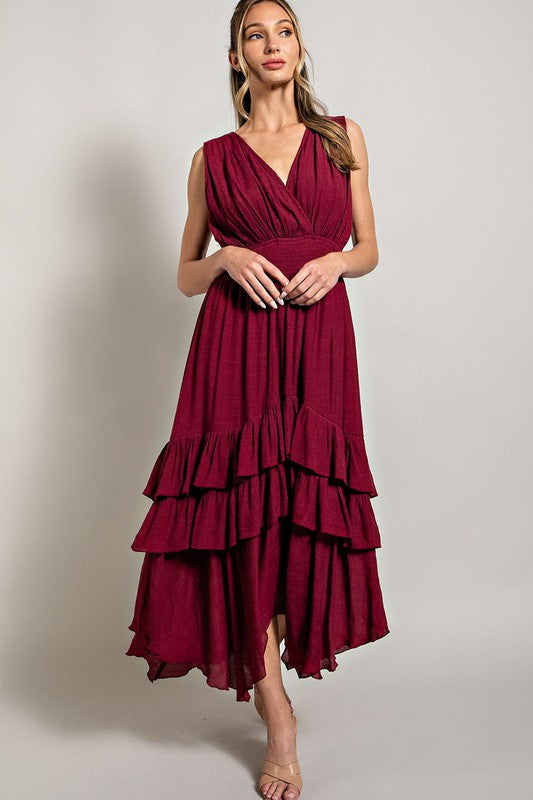 Vanessa Ruffle Maxi Dress