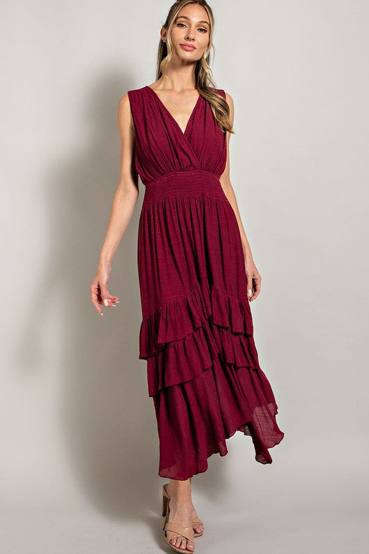 
                      
                        Vanessa Ruffle Maxi Dress
                      
                    