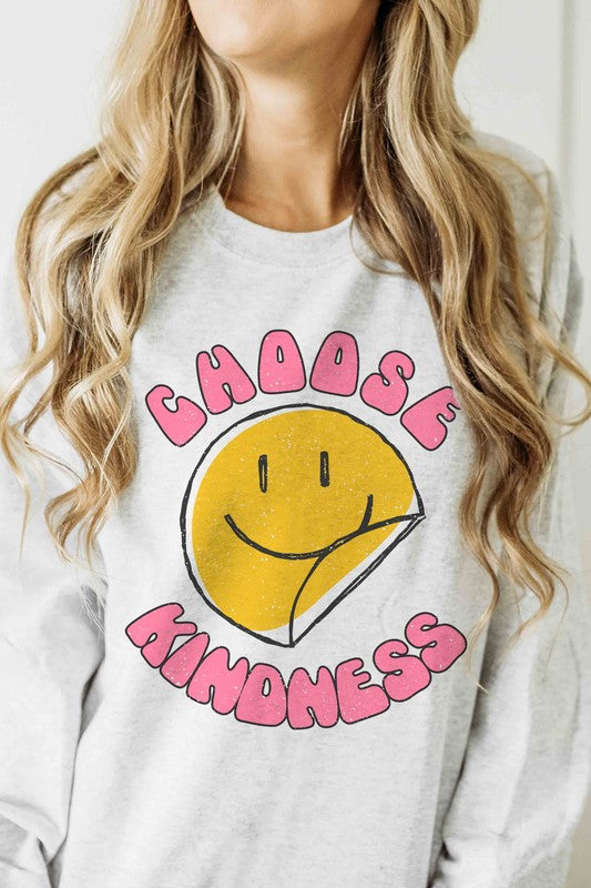 CHOOSE KINDNESS HAPPY FACE SWEATSHIRT