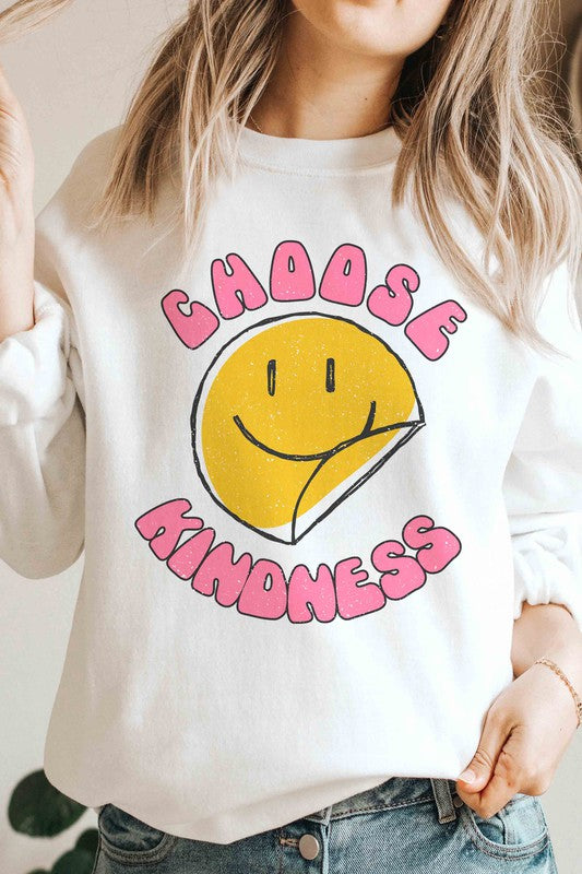 CHOOSE KINDNESS HAPPY FACE SWEATSHIRT