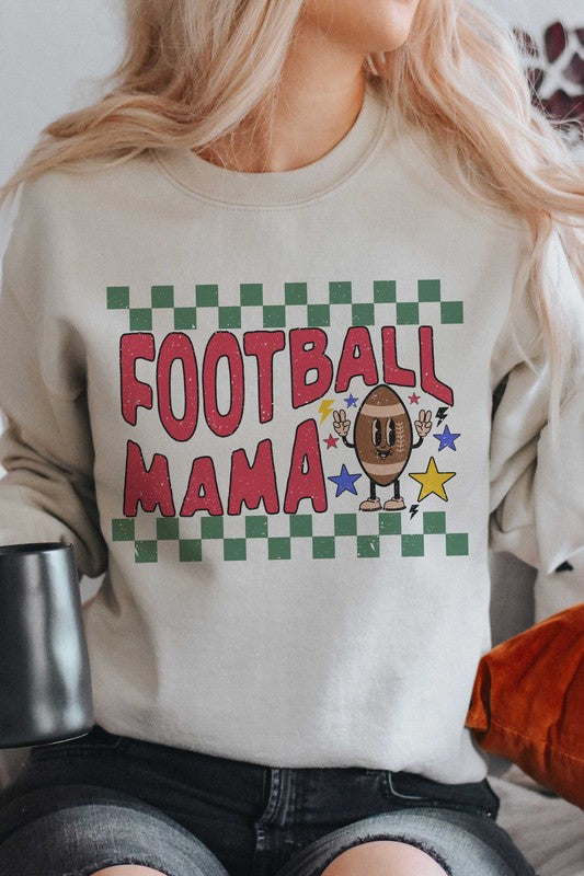 
                      
                        Checkered Football Mama Graphic Pullover
                      
                    