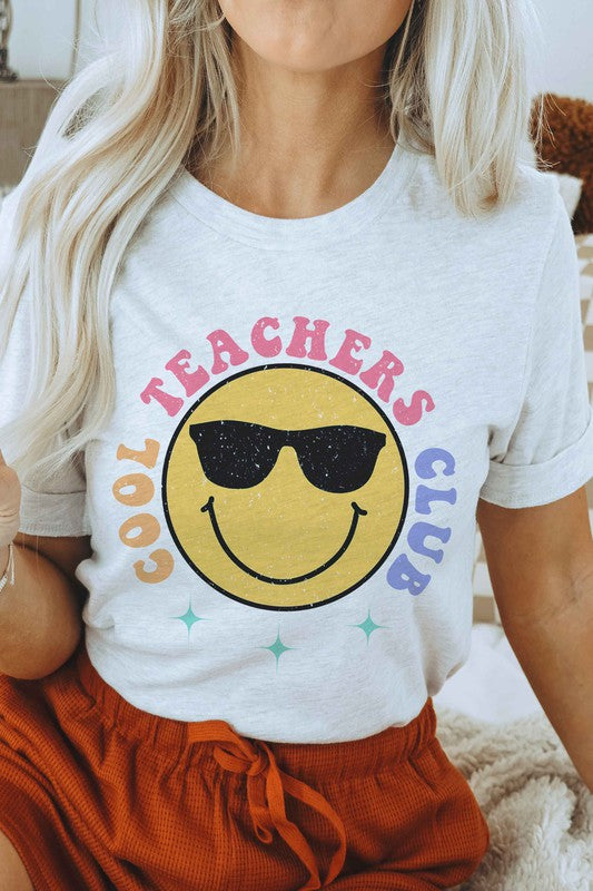 
                      
                        COOL TEACHERS CLUB HAPPY FACE Graphic Tee
                      
                    