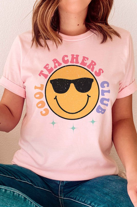 
                      
                        COOL TEACHERS CLUB HAPPY FACE Graphic Tee
                      
                    