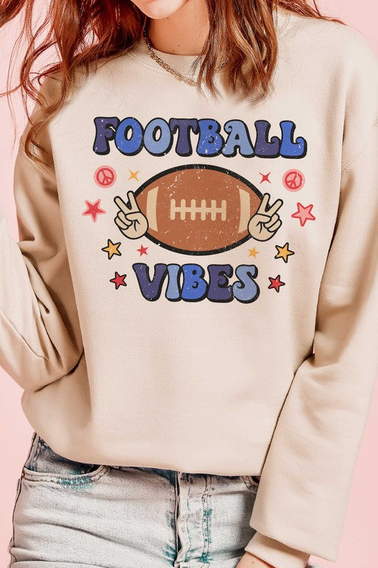 Football Vibes Graphic Sweatshirt