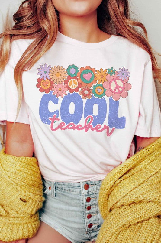 RETRO COOL TEACHER GRAPHIC TEE