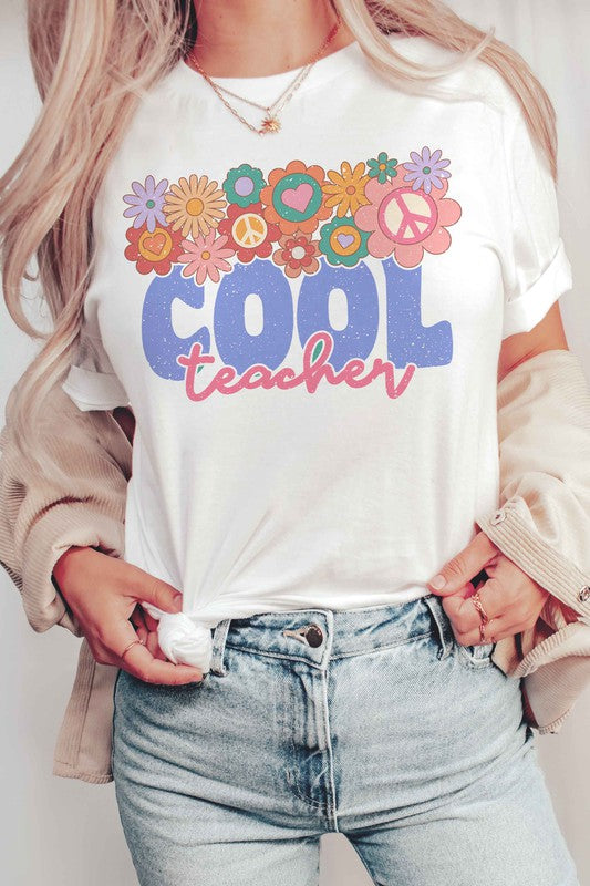 
                      
                        RETRO COOL TEACHER GRAPHIC TEE
                      
                    