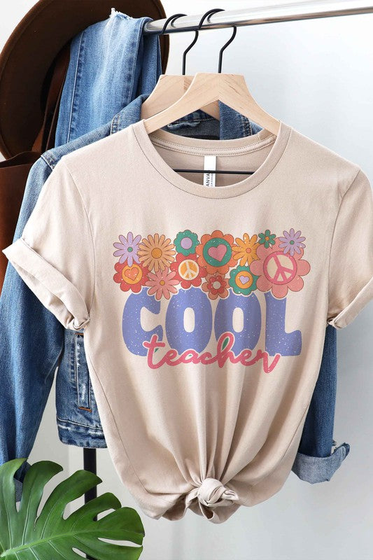 
                      
                        RETRO COOL TEACHER GRAPHIC TEE
                      
                    