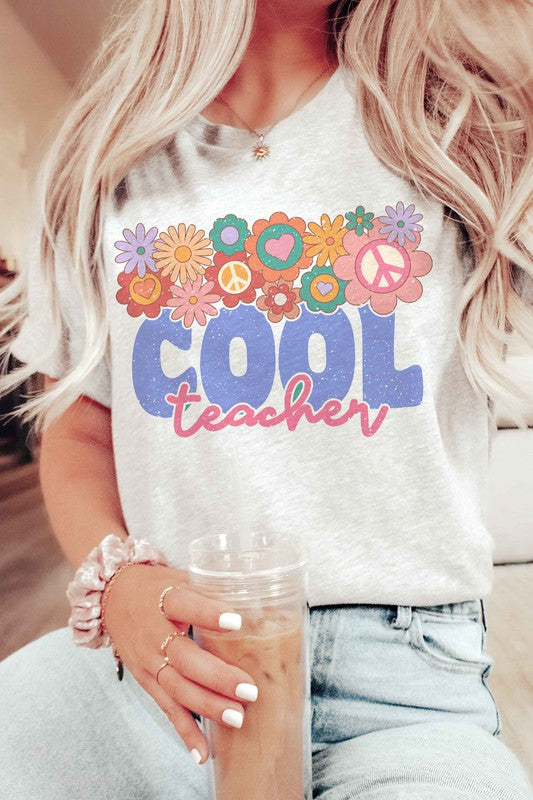 
                      
                        RETRO COOL TEACHER GRAPHIC TEE
                      
                    