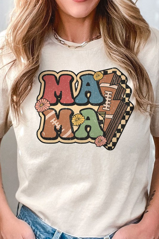 
                      
                        RETRO FOOTBALL LIGHTNING MAMA GRAPHIC TEE
                      
                    