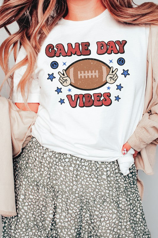 FOOTBALL GAME DAY VIBES GRAPHIC TEE