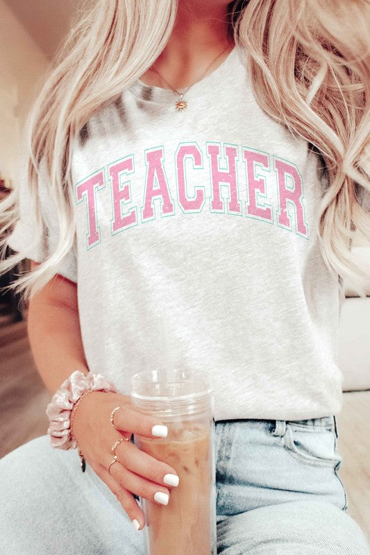 
                      
                        TEACHER GRAPHIC TEE
                      
                    