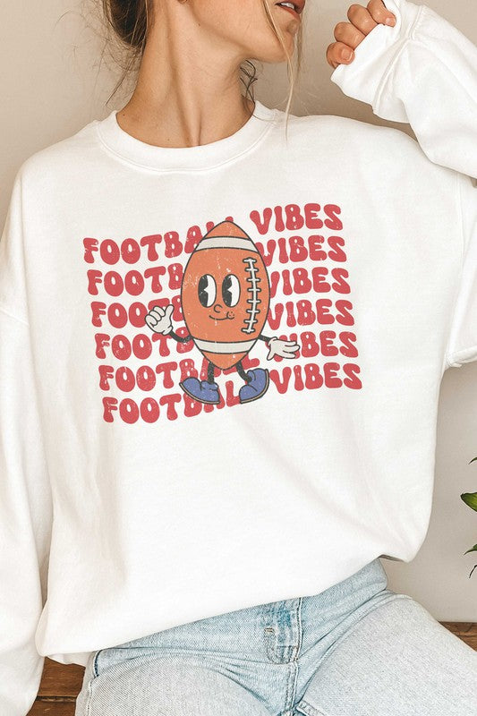 Football Vibes Graphic Sweatshirt