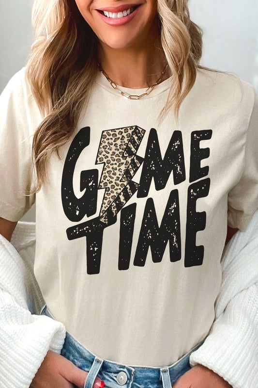 
                      
                        GAME TIME LEOPARD LIGHTNING GRAPHIC TEE
                      
                    