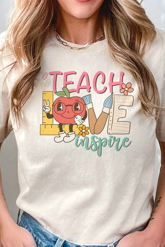 
                      
                        TEACH LOVE INSPIRE Graphic Tee
                      
                    