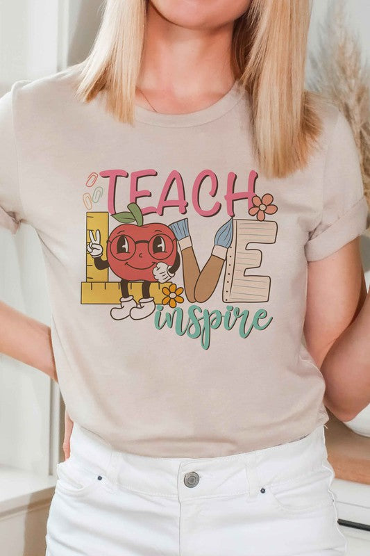 
                      
                        TEACH LOVE INSPIRE Graphic Tee
                      
                    