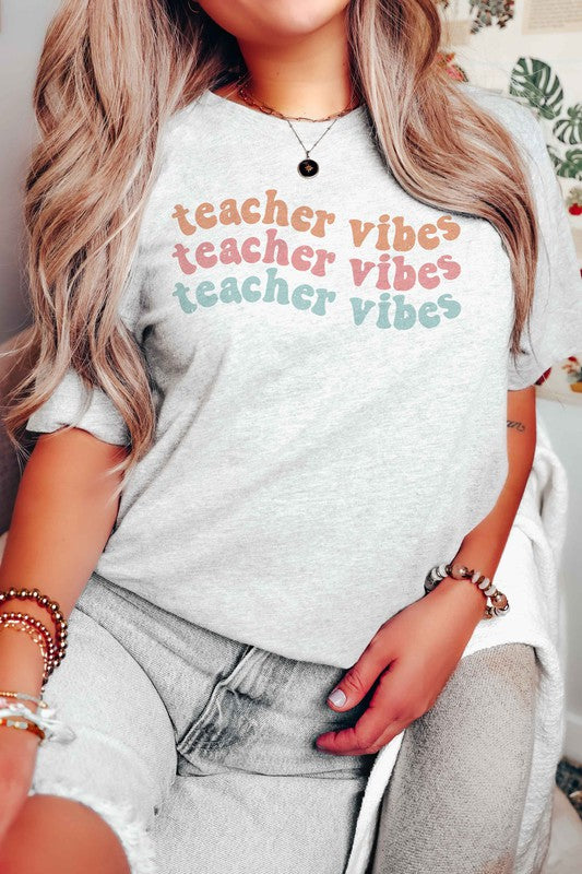 
                      
                        TEACHER VIBES Graphic Tee
                      
                    