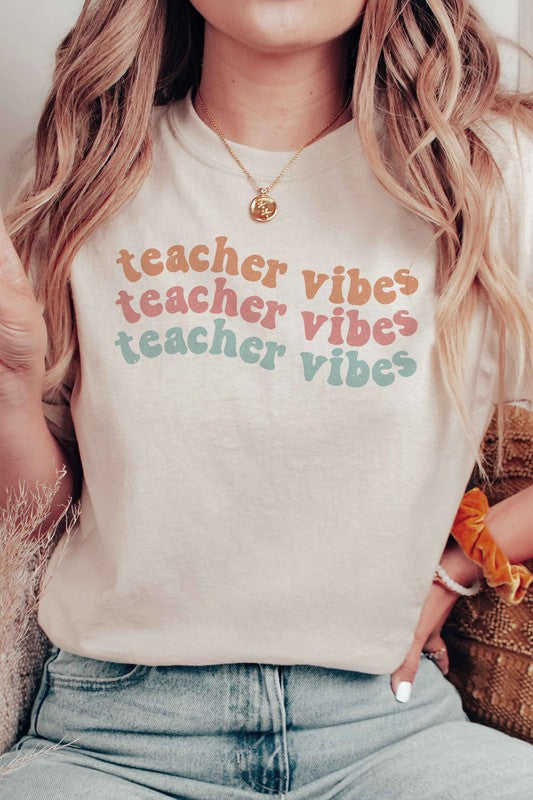 
                      
                        TEACHER VIBES Graphic Tee
                      
                    