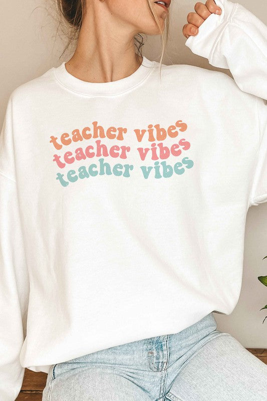 
                      
                        TEACHER VIBES Graphic Sweatshirt
                      
                    