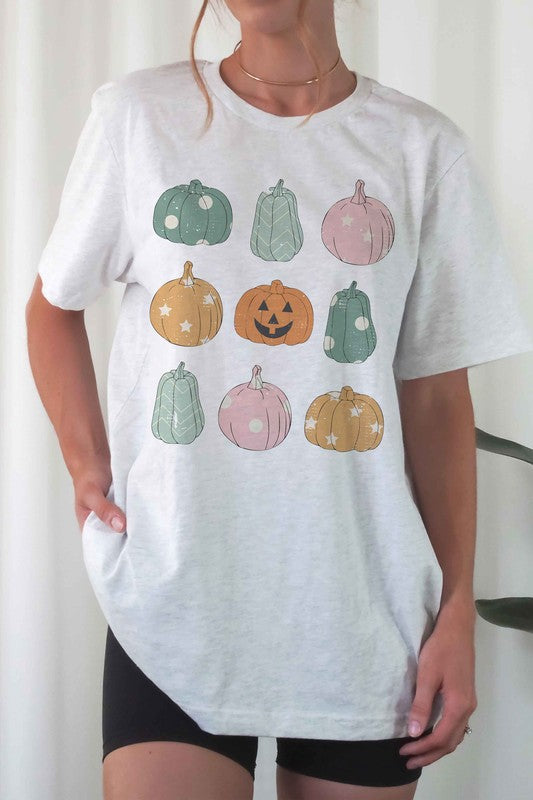 MULTI VINTAGE PUMPKINS GRAPHIC TEE