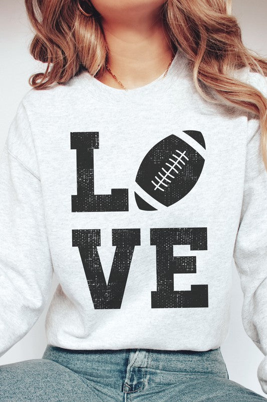 Football Love Graphic Sweatshirt