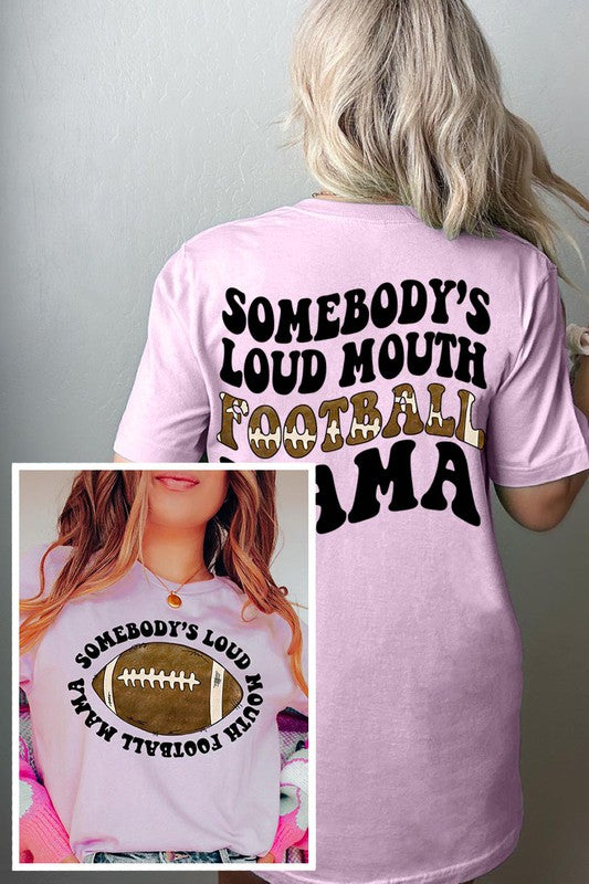 
                      
                        Somebody's Loud Mouth Football Mama T-shirt
                      
                    