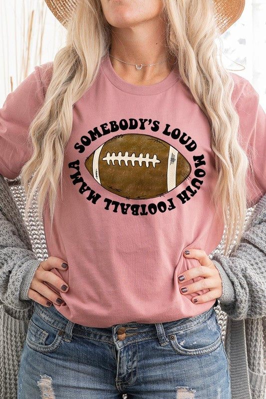 
                      
                        Somebody's Loud Mouth Football Mama T-shirt
                      
                    