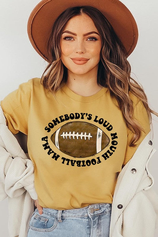 
                      
                        Somebody's Loud Mouth Football Mama T-shirt
                      
                    