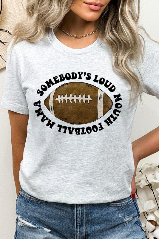 
                      
                        Somebody's Loud Mouth Football Mama T-shirt
                      
                    