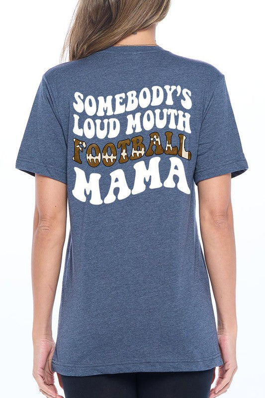 
                      
                        Somebody's Loud Mouth Football Mama T-shirt
                      
                    